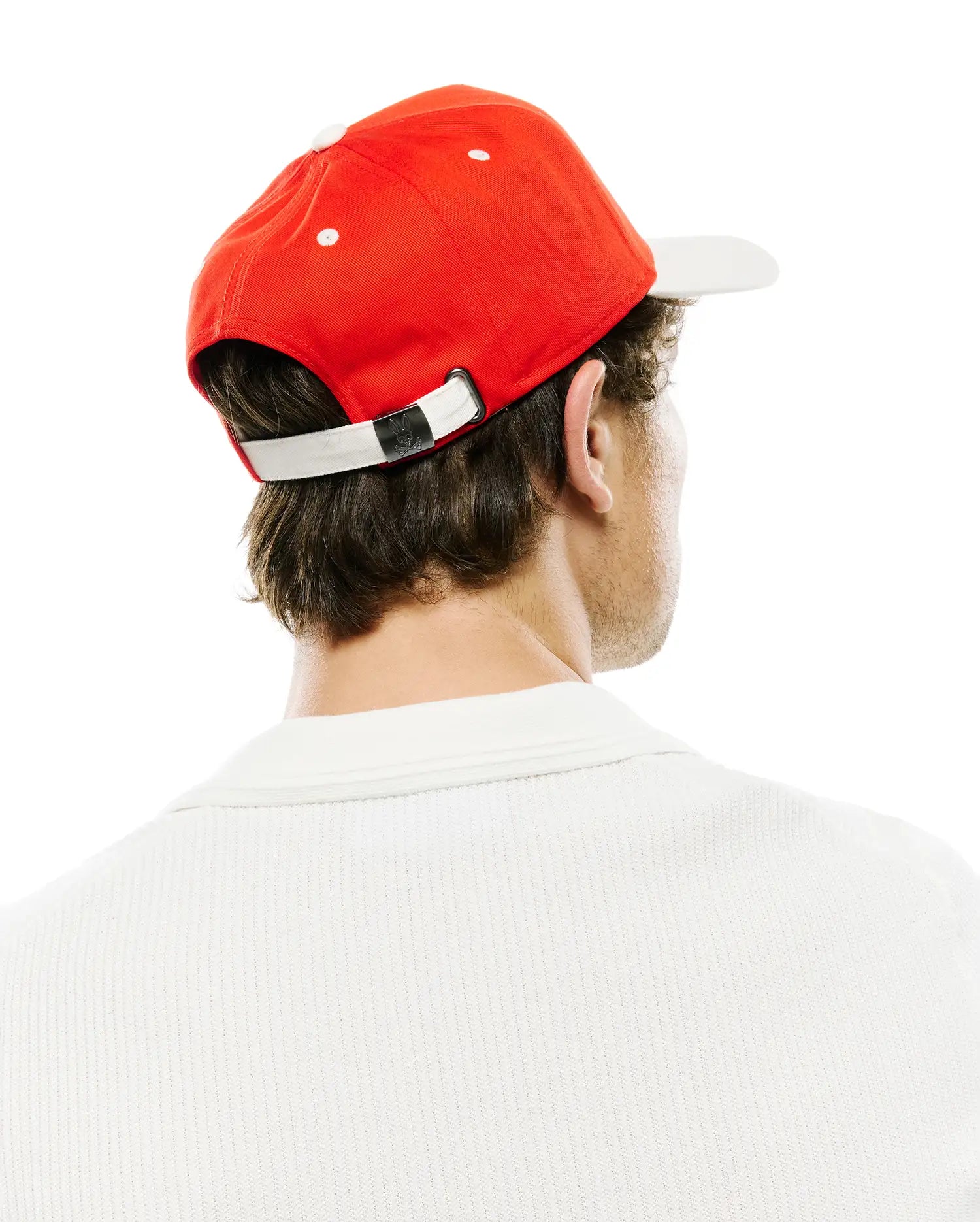 Psycho Bunny Accessories Sable A-Frame Trucker Cap cappellino rosso cotone