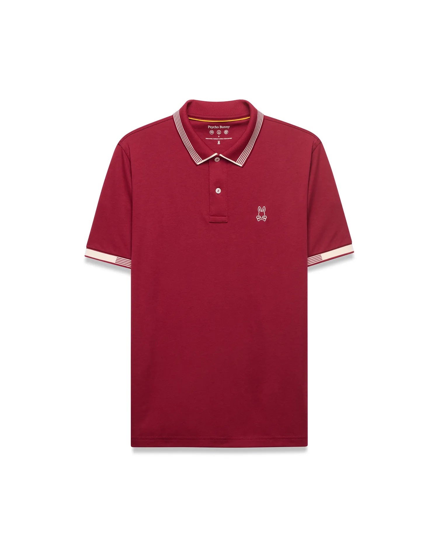 Psycho Bunny Men's Polos Timmy Interlock polo rossa regular