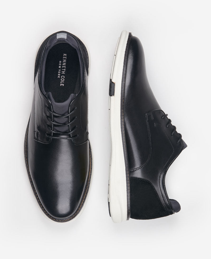 Kenneth Cole Reaction Shoes Luke Lace Up Oxford scarpe stringate nere