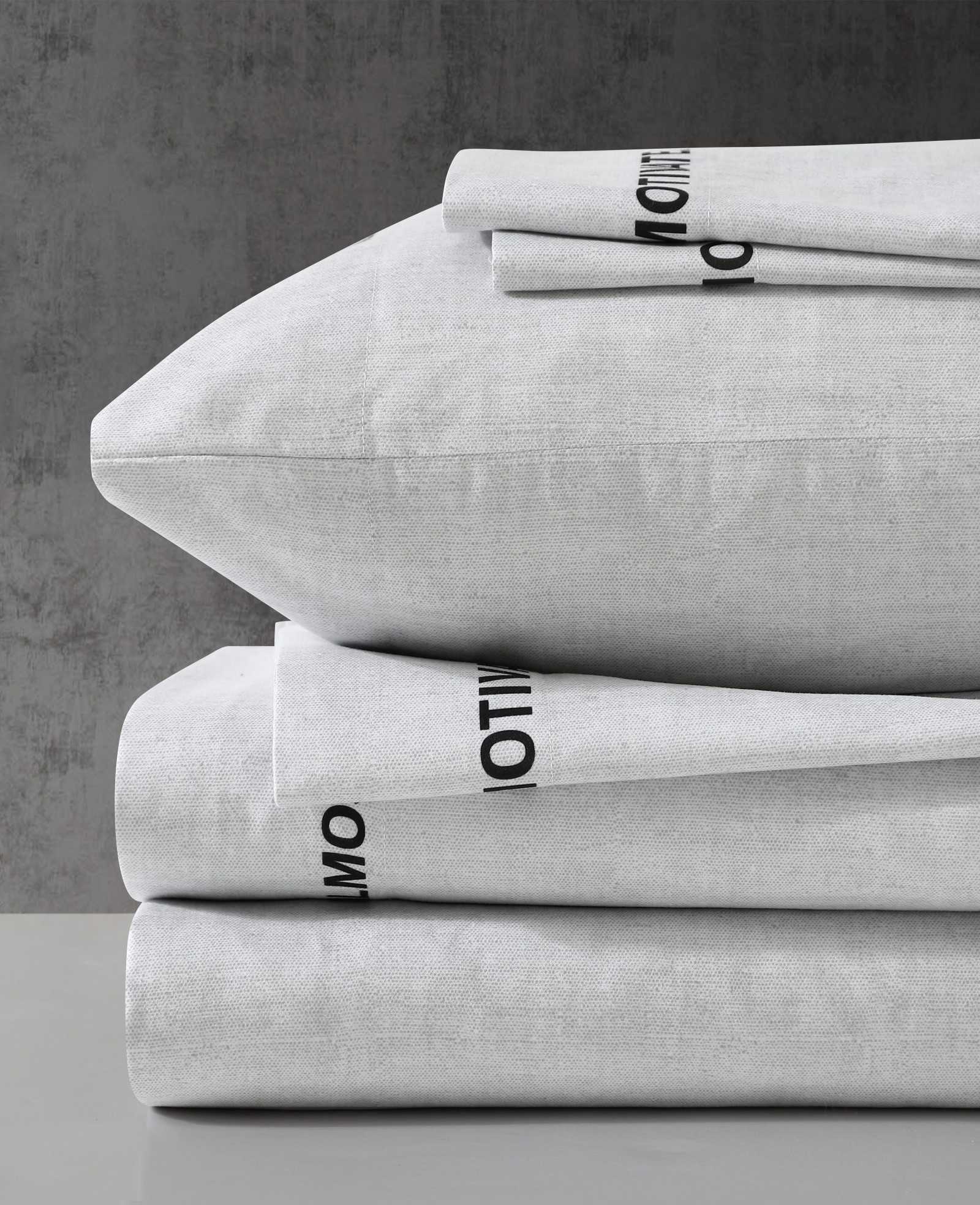 Kenneth Cole Reaction Home & Bedding Almost Motivated Sheet Set lenzuola GREY