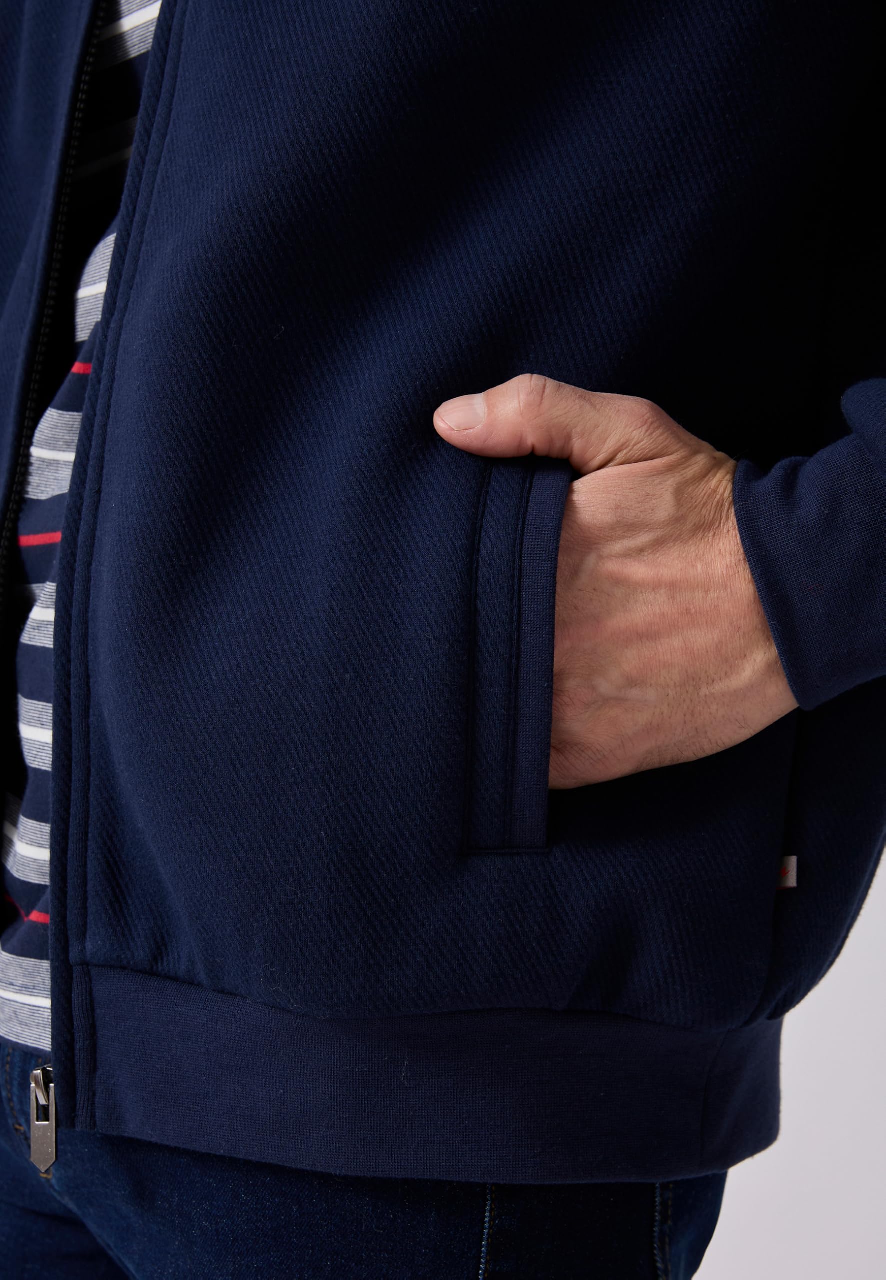 Damart Prêt-à-porter gilet in pile da uomo blu marino