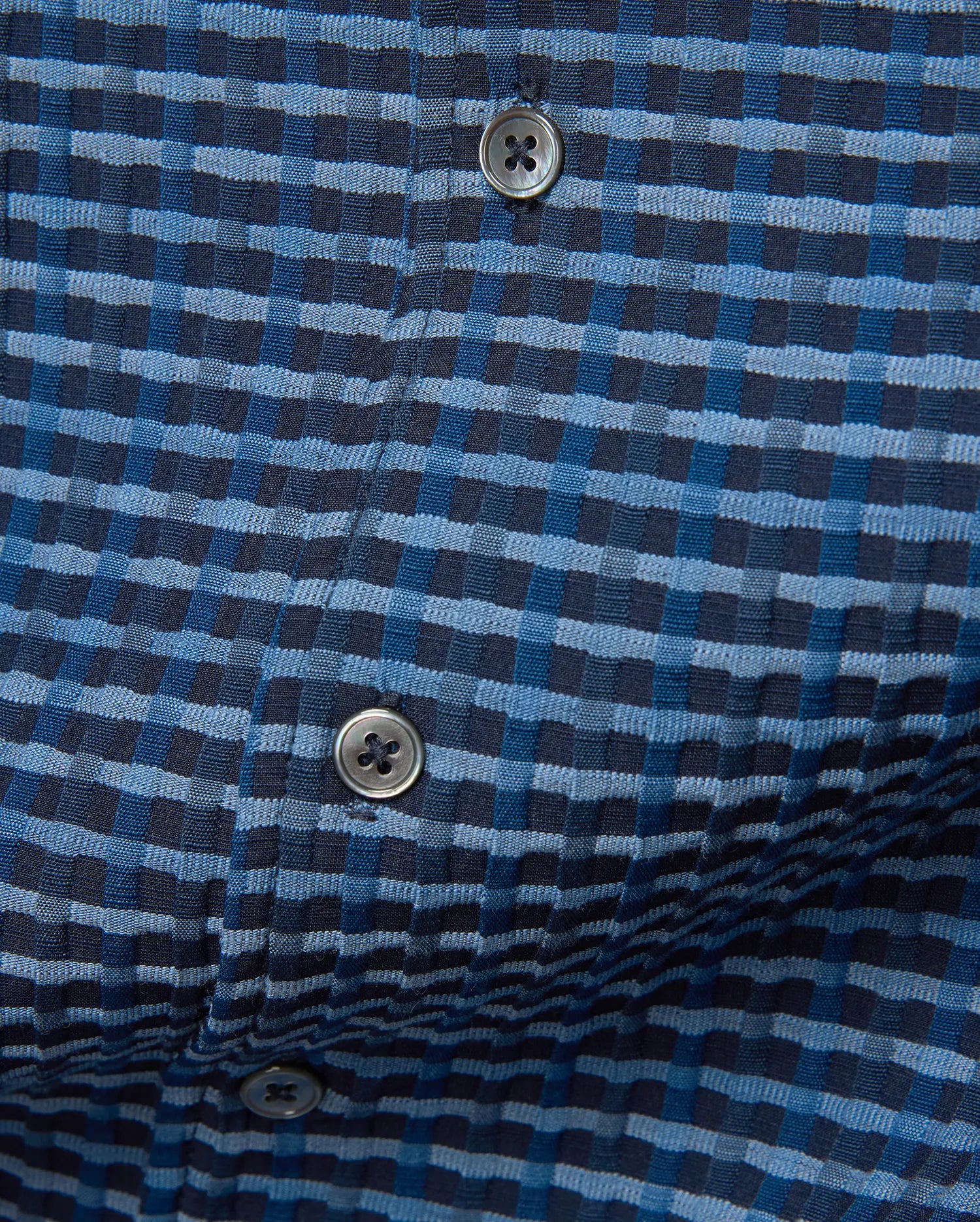 Psycho Bunny Men's Shirts Erik Raised Check Shirt MT0300190 camicia navy
