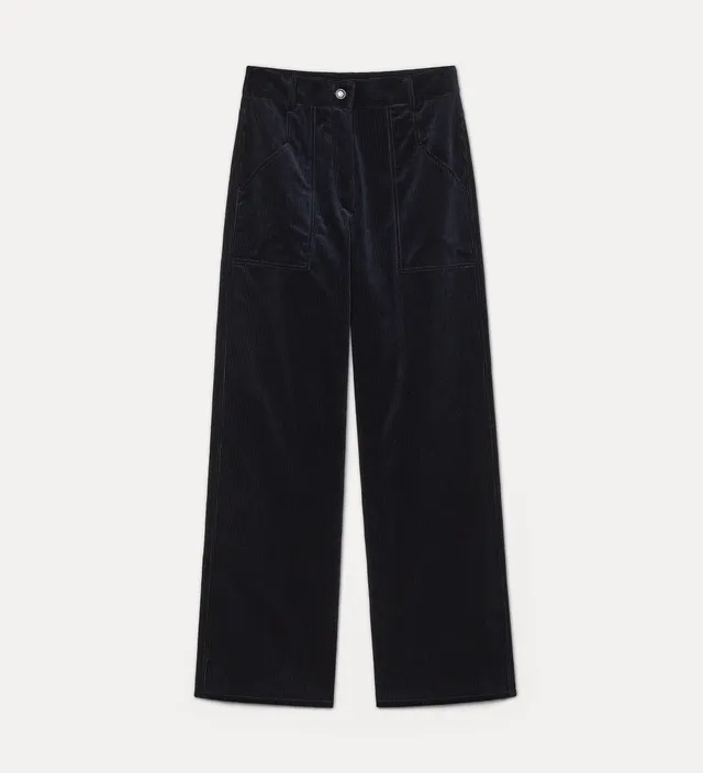Forte pantaloni corduroy cargo trousers night pantaloni cargo in velluto a coste