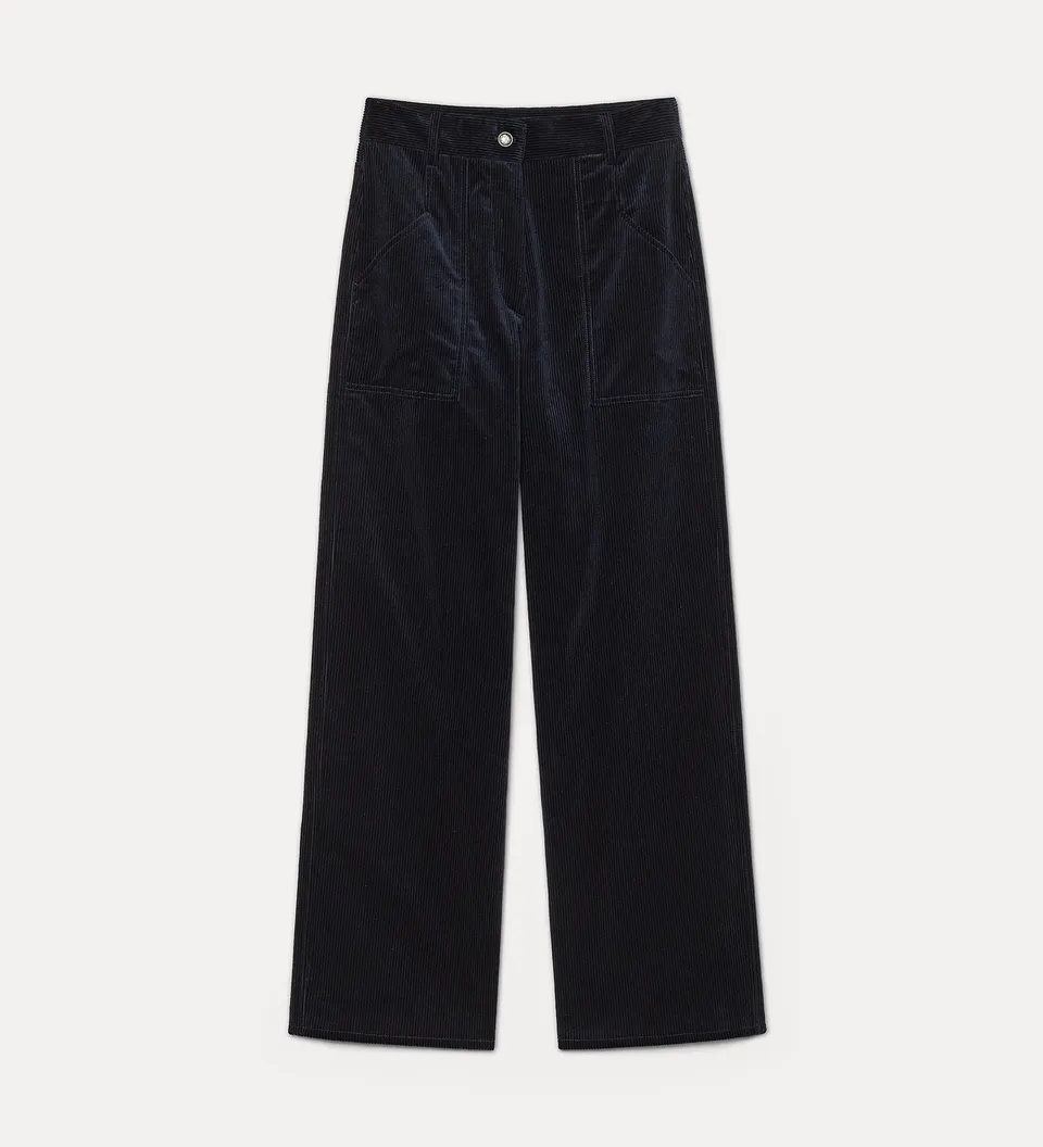 Forte pantaloni corduroy cargo trousers night pantaloni cargo in velluto a coste