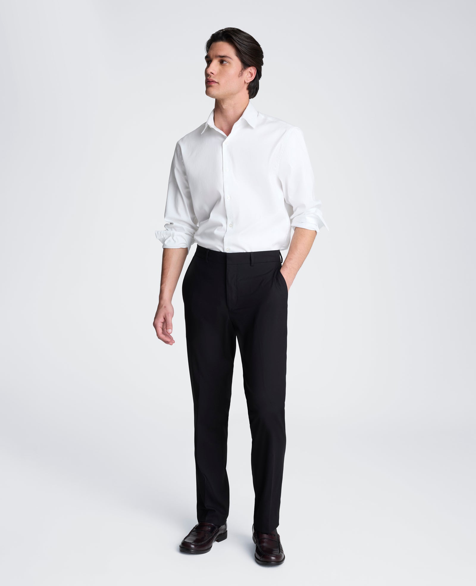 Kenneth Cole Reaction Clothing Stretch Suit Separate Pant pantaloni eleganti neri stretch