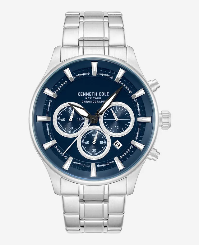 Kenneth Cole Reaction Watches Skeleton Automatic Stainless Bracelet Watch orologio argento