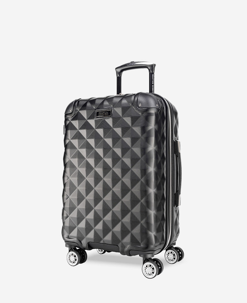 Kenneth Cole Reaction Diamond Tower Hard Side Expandable Suitcase valigia nera espandibile