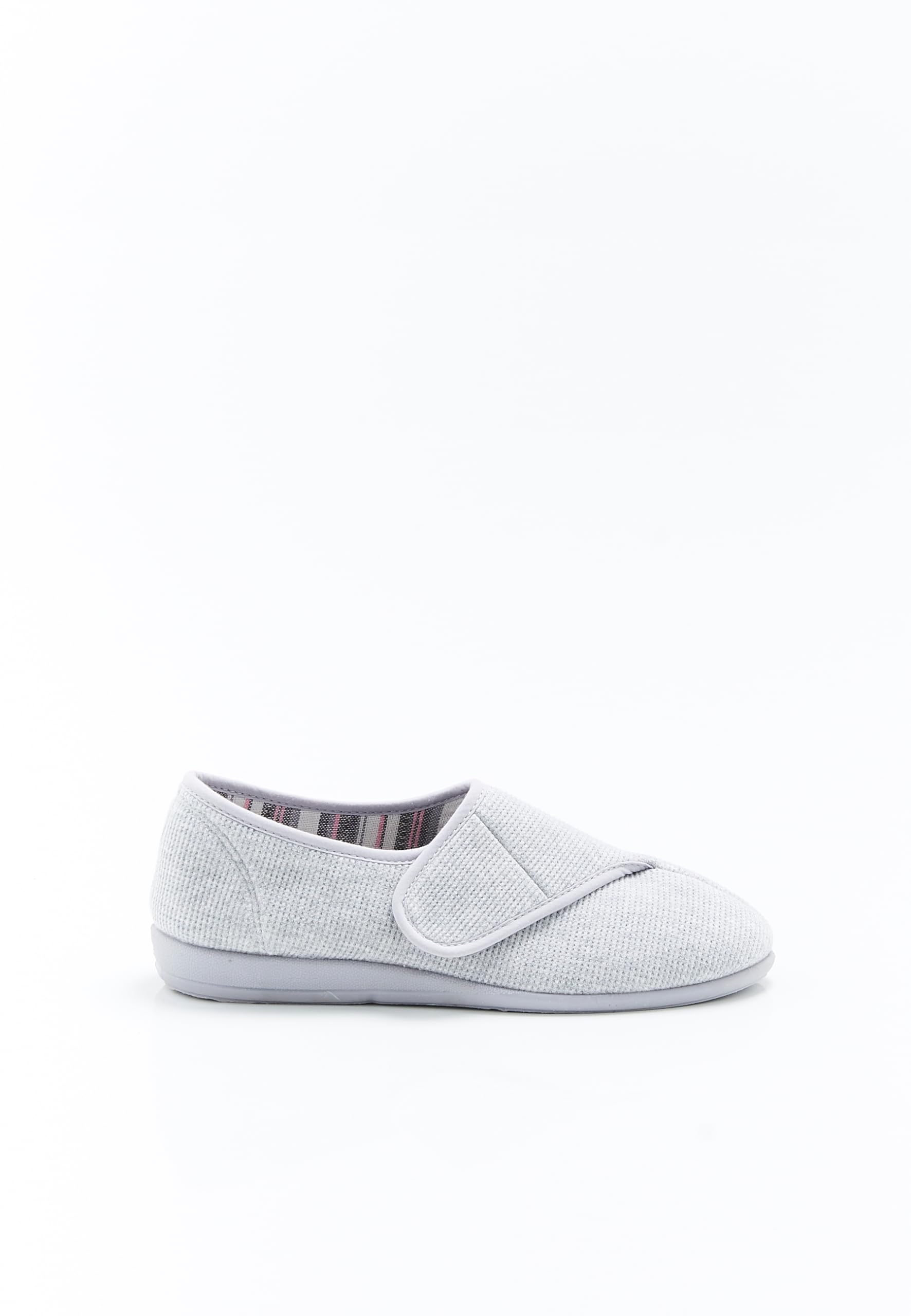 Damart Calzature Pantofole in maglia goffrata con graffi donna grigio chiaro 36 EU
