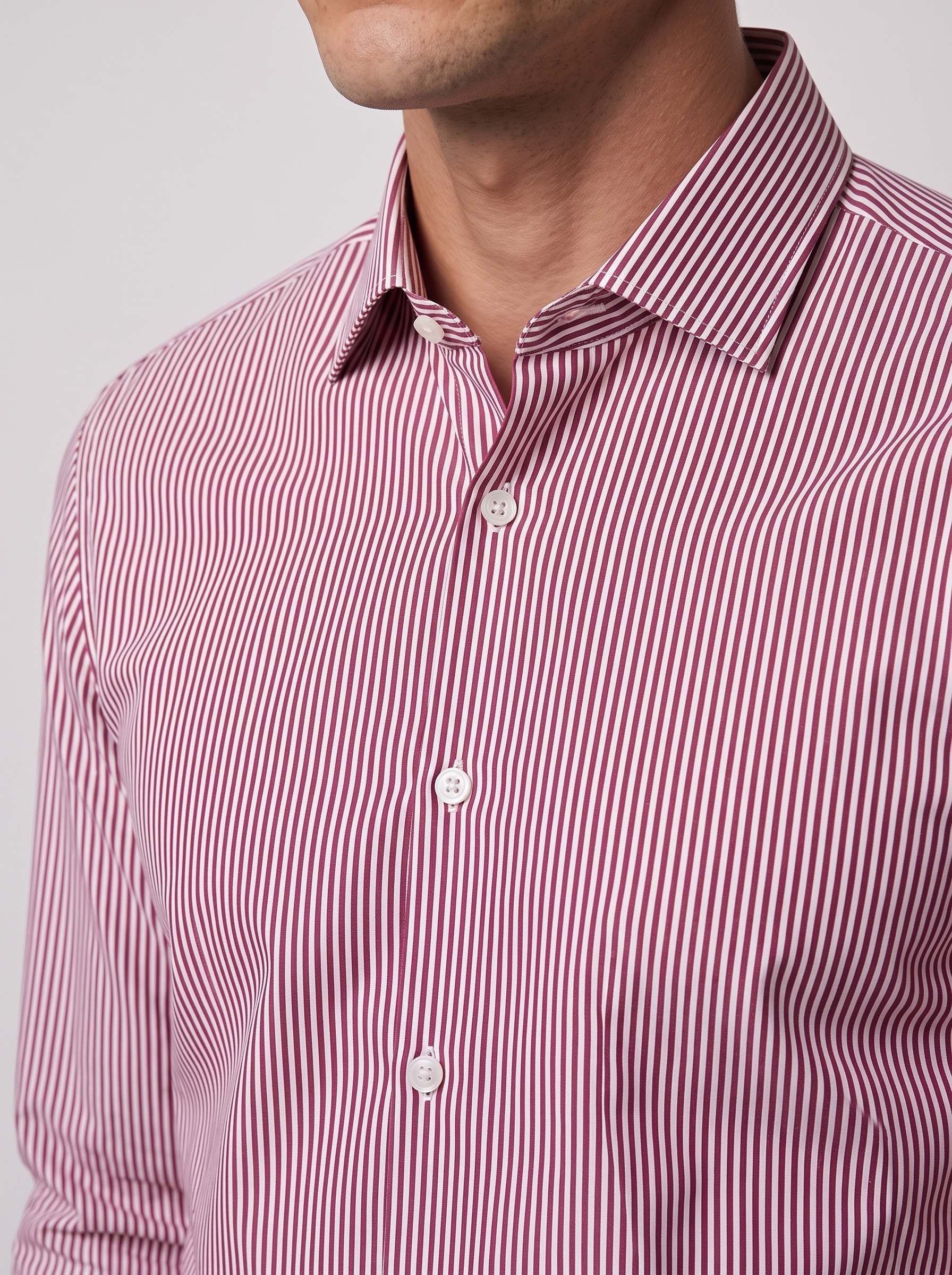 Markup Uomo Camicie Camicia rigata no iron