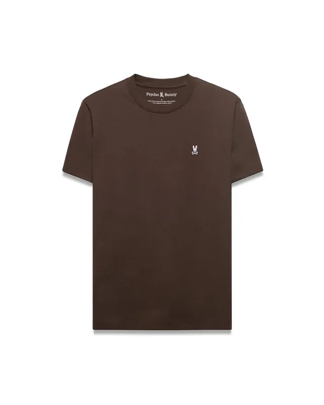 Psycho Bunny Men's Tees Classic Pima Crew Neck Tee maglietta Java in Pima