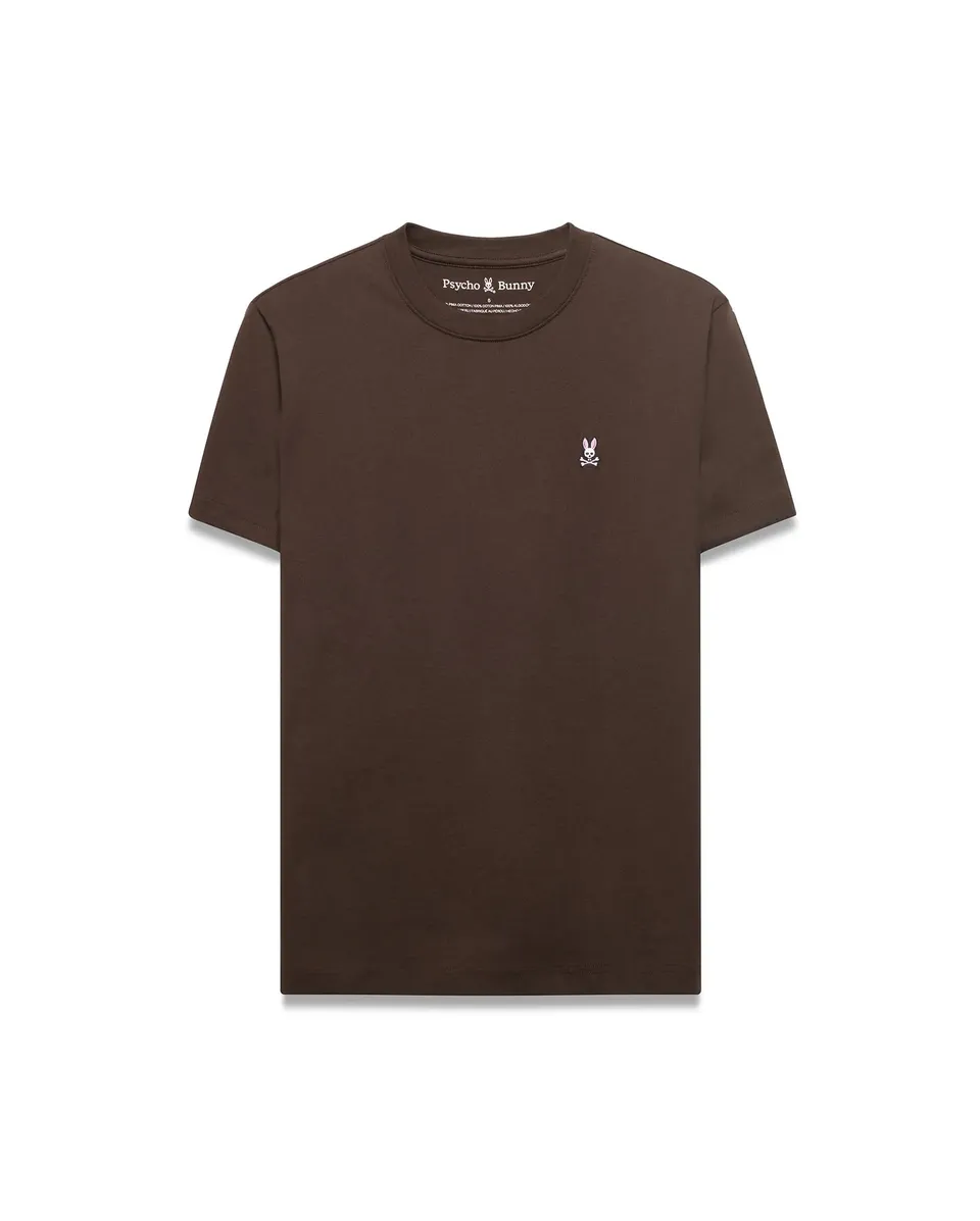 Psycho Bunny Men's Tees Classic Pima Crew Neck Tee maglietta Java in Pima