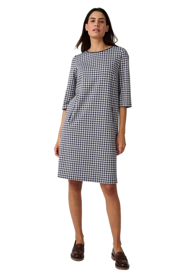 Damart Prêt-à-porter vestito donna 56 pied-de-poule jacquard