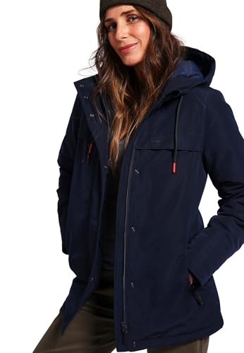 Damart Thermolactyl Parka con cappuccio blu marino donna