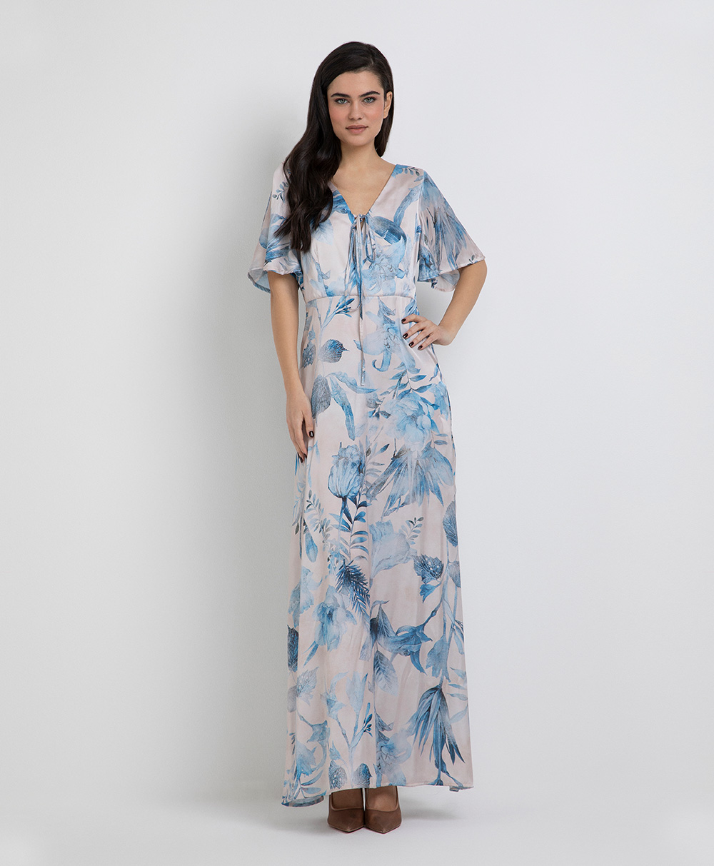 Markup Donna Vestiti Abito in raso stampato da donna