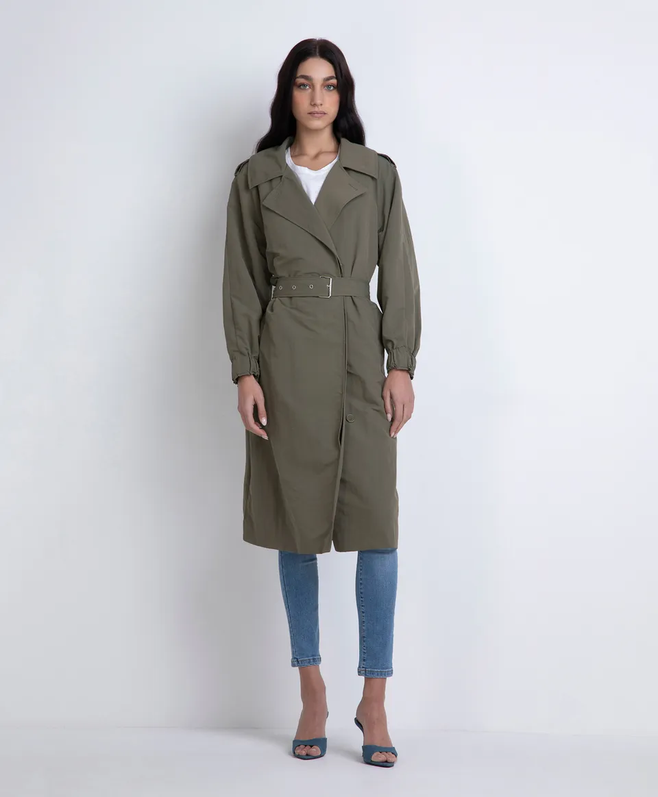 Markup Donna Giacche & Giubbotti Trench doppiopetto stropicciato