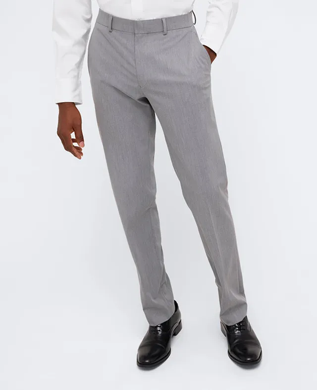 Kenneth Cole Reaction Clothing Ready Flex Suit Separate Pant pantaloni grigio chiaro slim