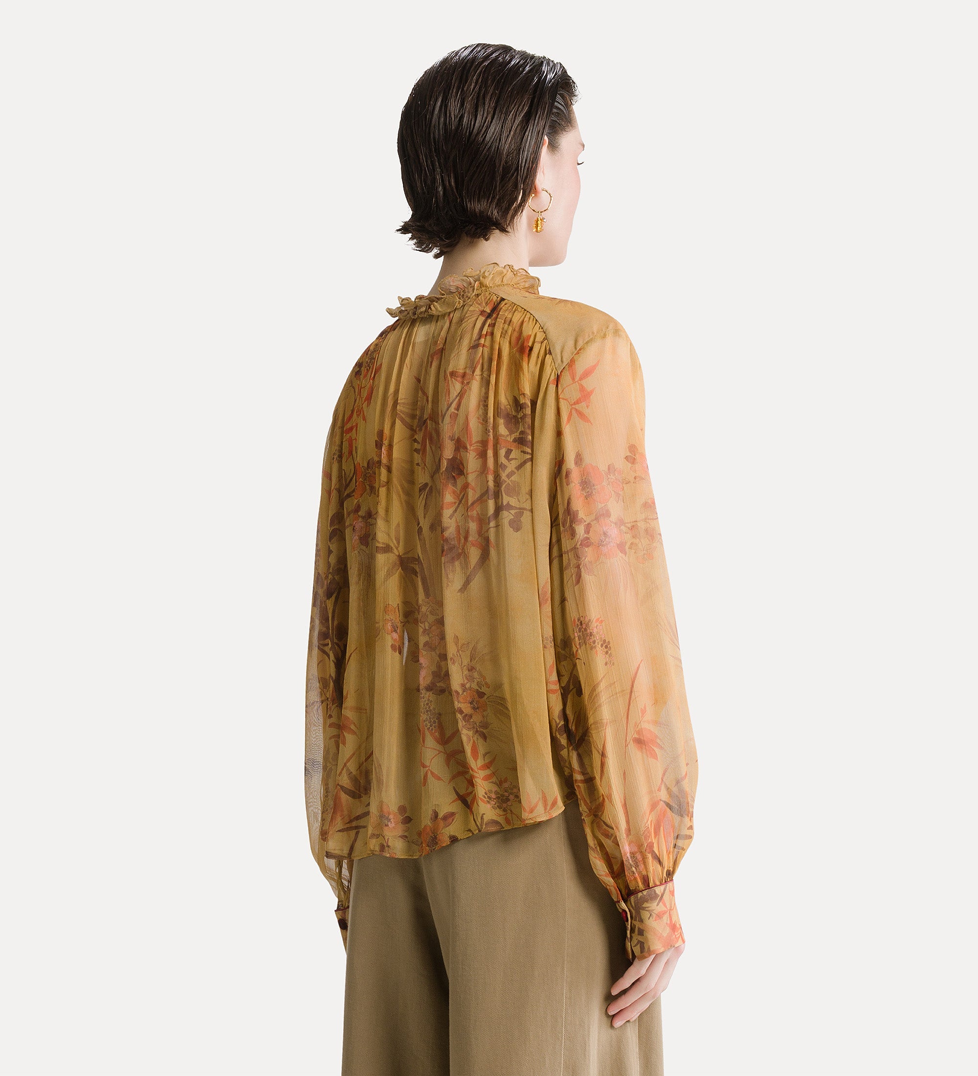 Forte camicie Le Bambou Secret Crepon Bohemian Shirt camicia heliodore