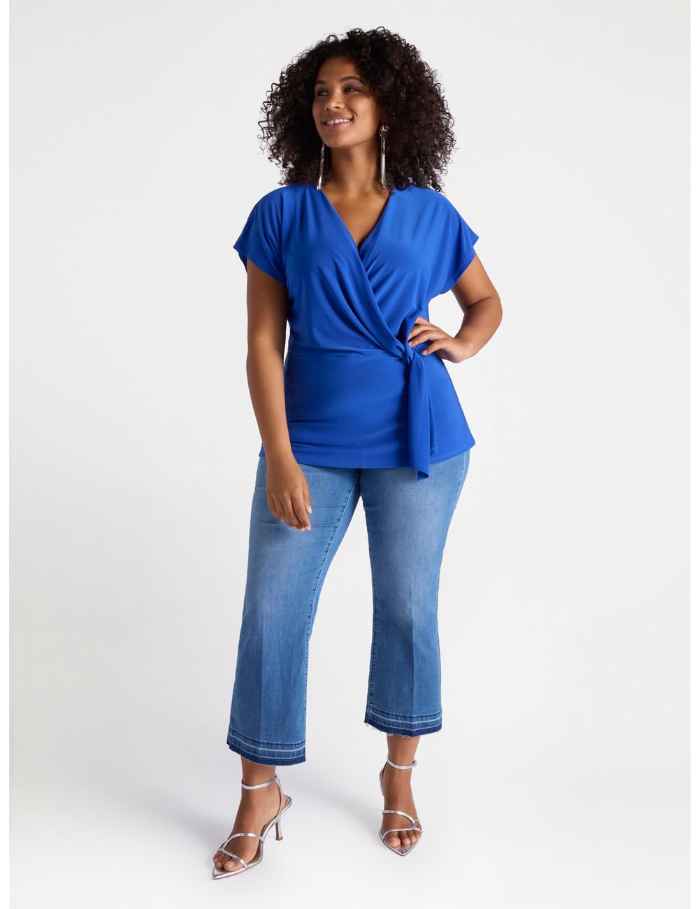 Fiorella Rubino Top e t-shirt T-shirt in jersey con incrocio L Plus