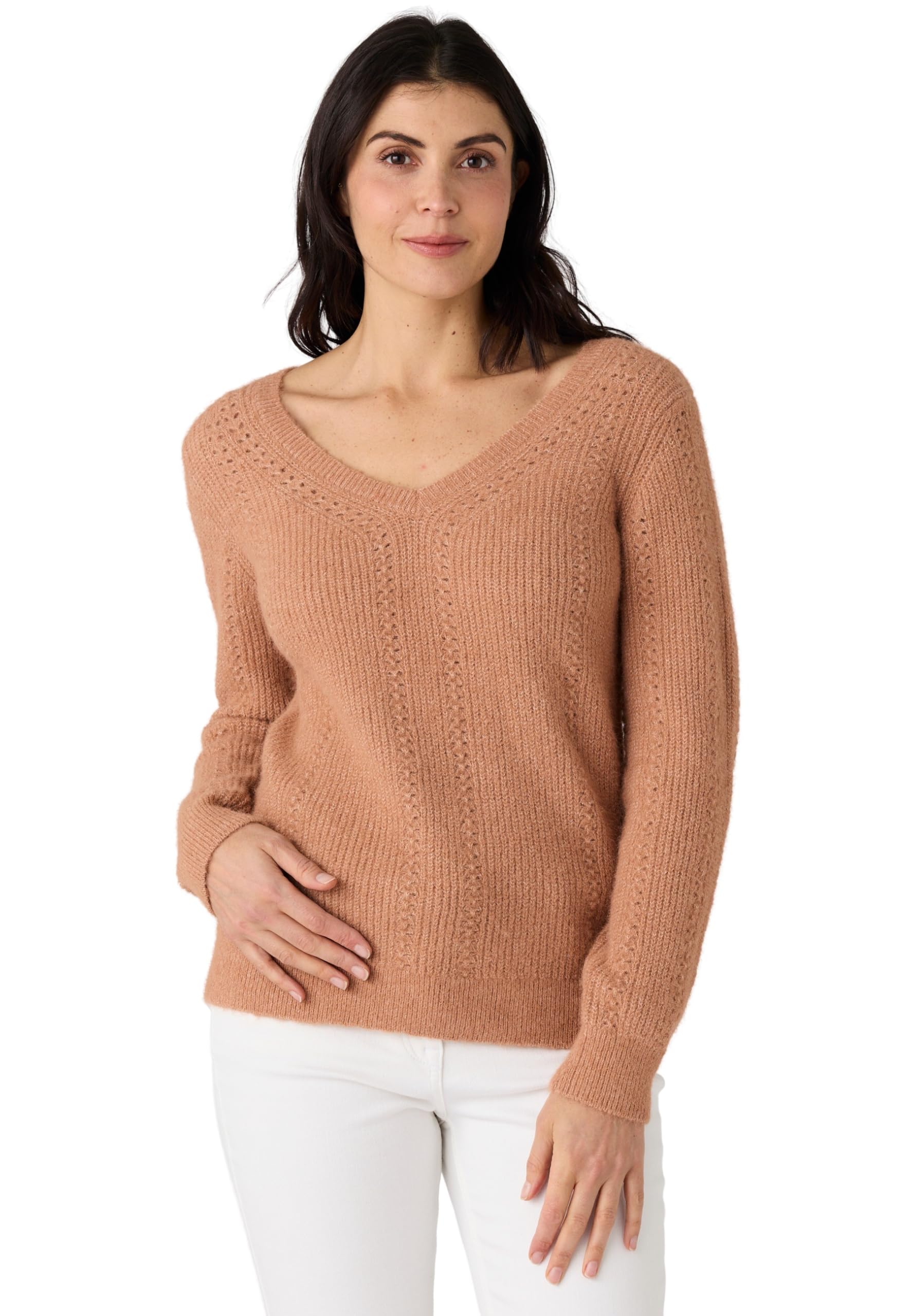 Damart Thermolactyl Maglia Termolattile maglione rosa lana