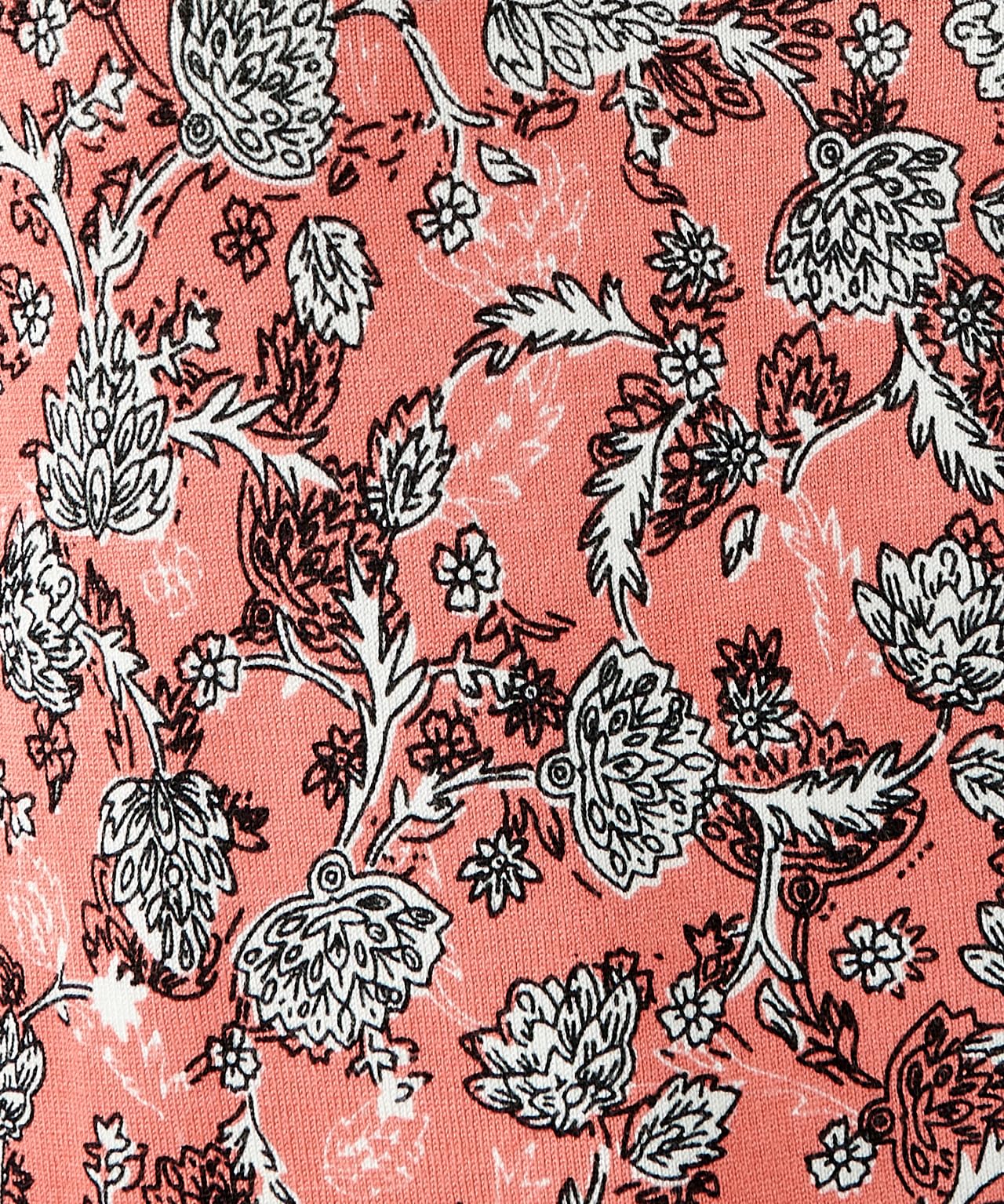 Damart Prêt-à-porter Maglione maglia fine maniche 3/4 rosa floreale 40