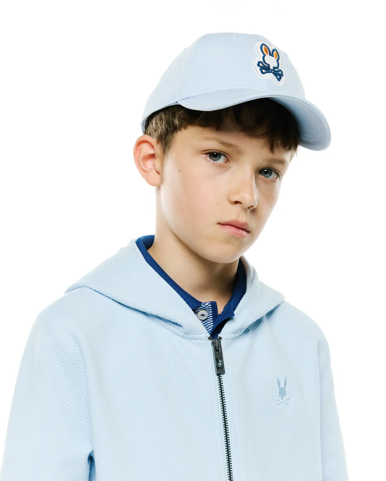 Psycho Bunny Kids Accessories Jaydon KO1500067 cappellino blu cotone