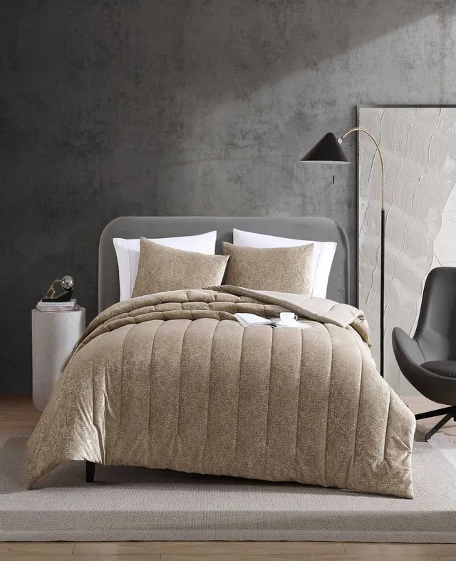 Kenneth Cole Reaction Home & Bedding Banks Natural Comforter-Sham Set marrone