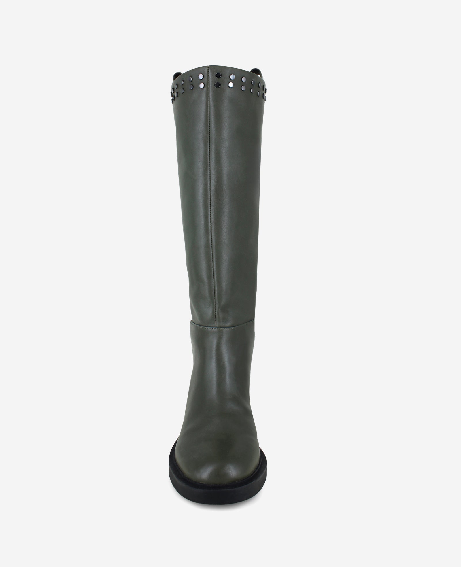 Kenneth Cole Reaction Shoes Scorpio Leather Stud Boot stivale in pelle grigio antracite