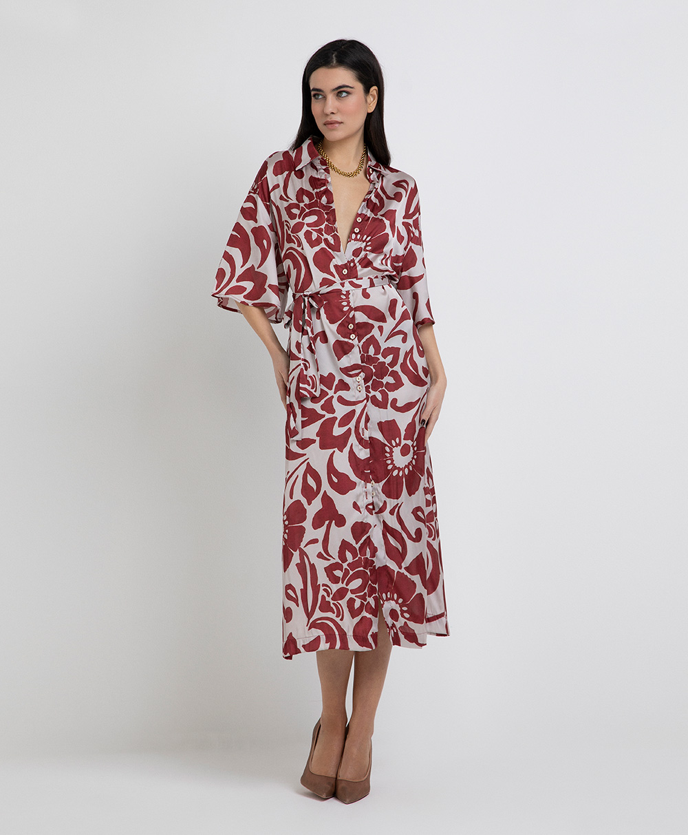 Markup Donna Vestiti Chemisier in raso abito