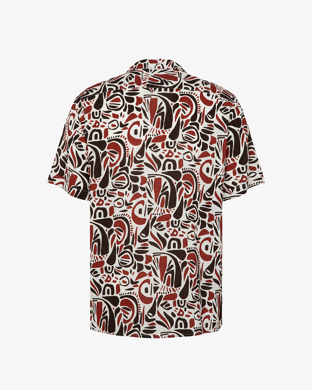 Markup Uomo Camicie Camicia in lino stampato collo riviera