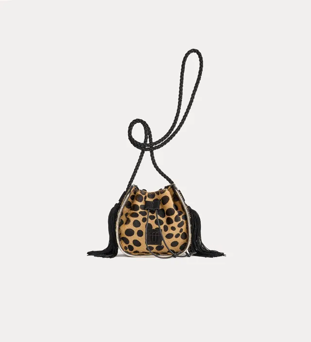 Forte borse e cinture 15215 borsa secchiello mini noisette
