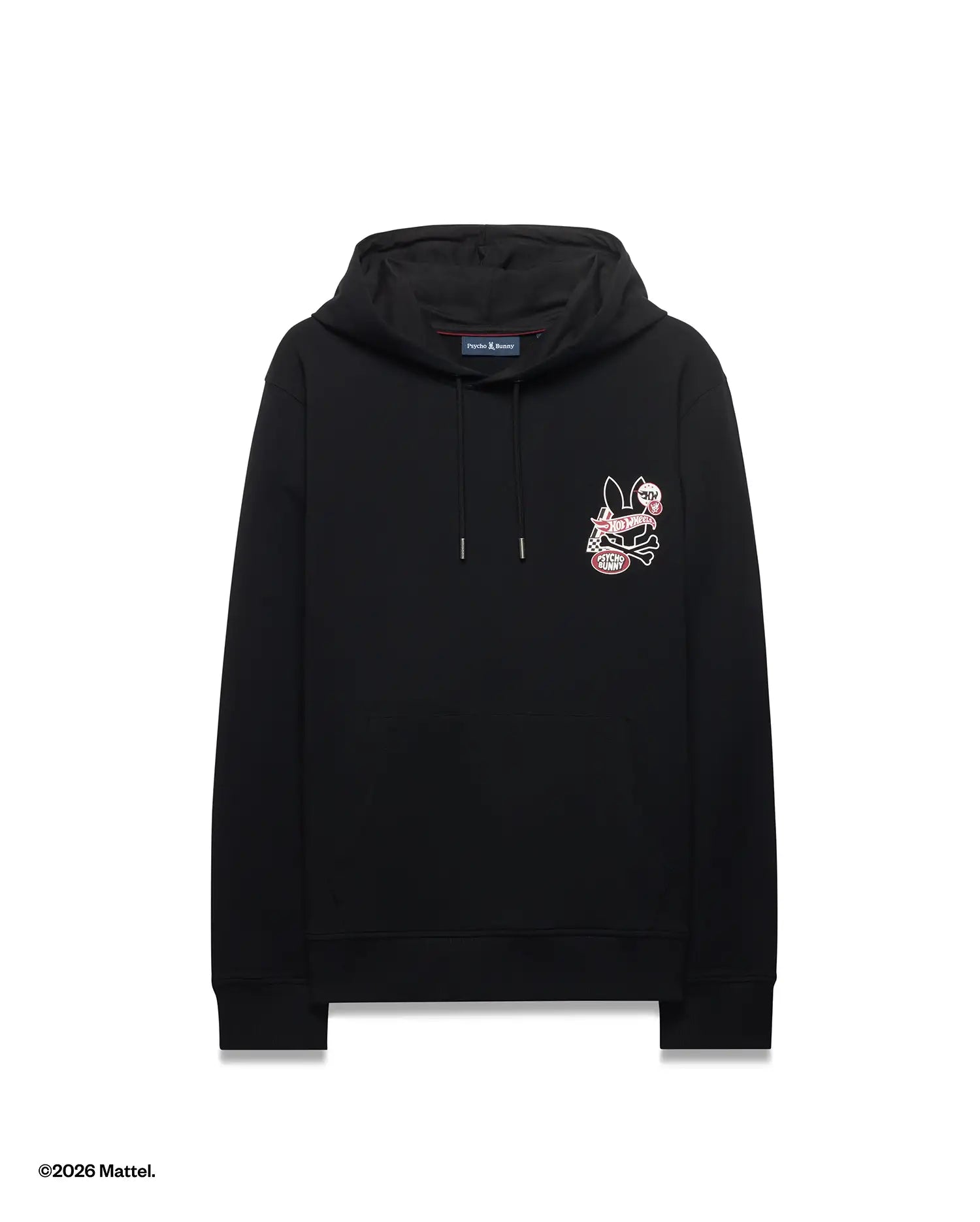 Psycho Bunny Men's Sweatshirts & Hoodies Hot Wheels Men's Pullover Hoodie felpa nera