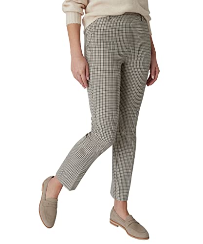 Damart Prêt-à-porter Pantaloni 7/8 Bi-Stretch da donna aderenti beige melange