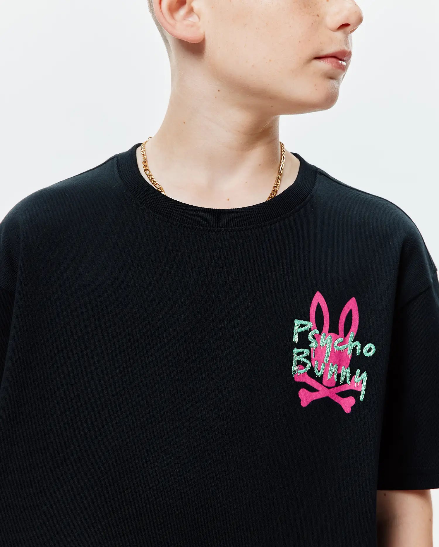 Psycho Bunny Duncan Oversized Tee T-shirt nera 2T