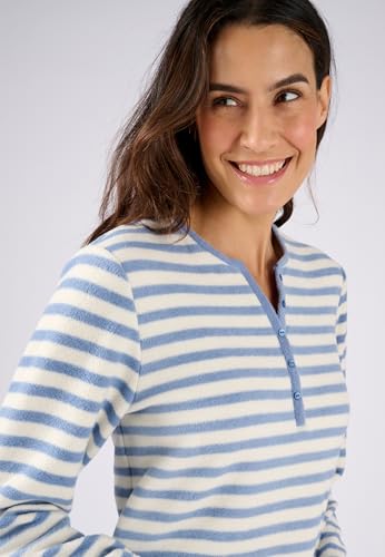 Damart Homewear Pigiama Thermolactyl maglia pile donna blu 34-36 XS