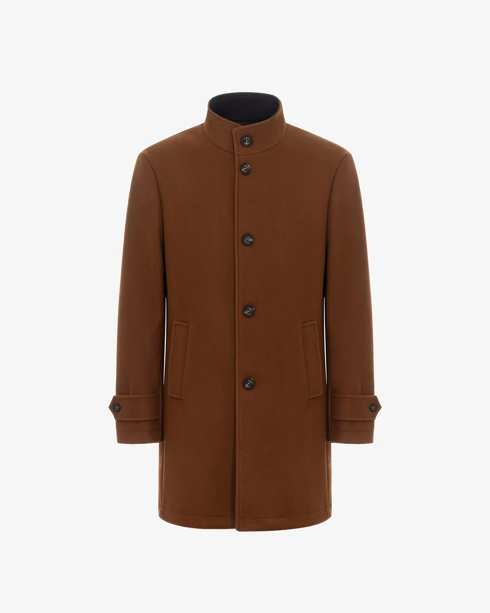 Markup Uomo Cappotti Cappotto collo lupetto panno uomo