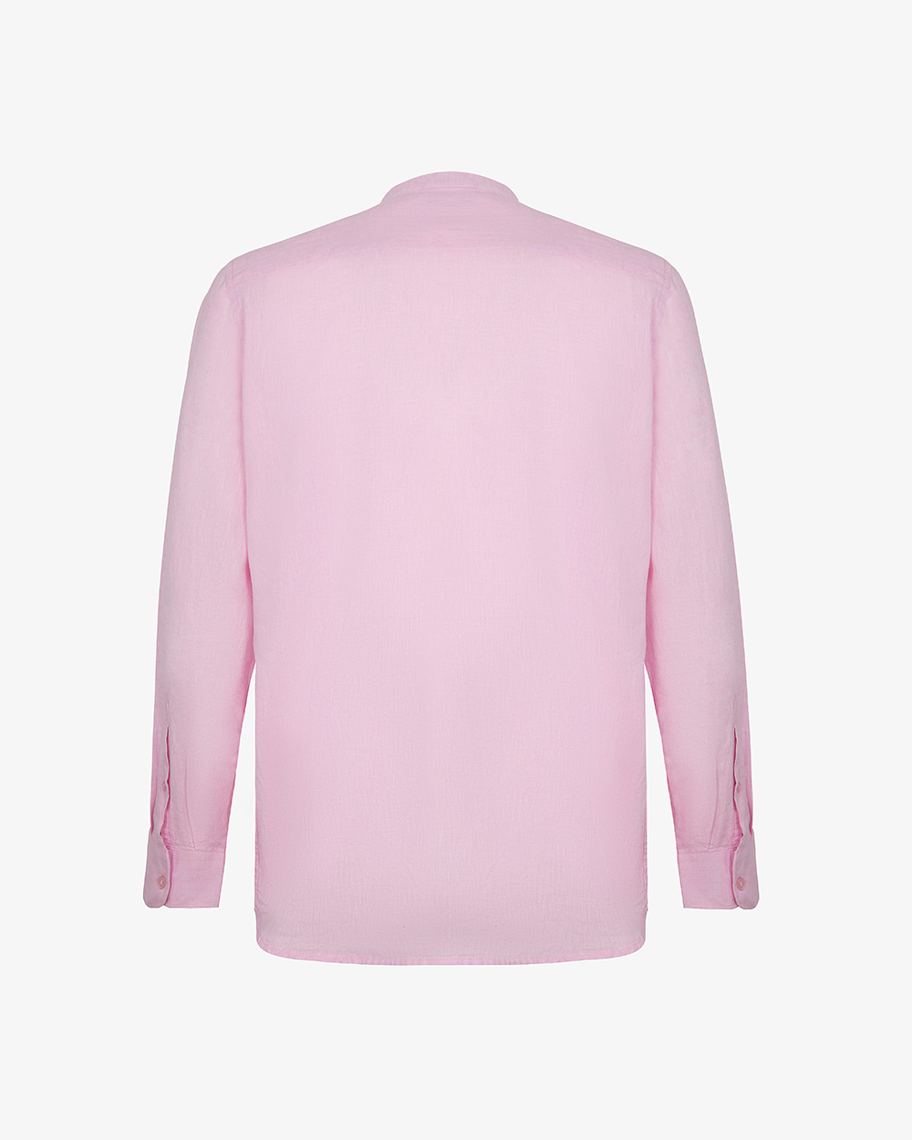 Markup Uomo Camicie Camicia manica lunga collo coreano lino cotone