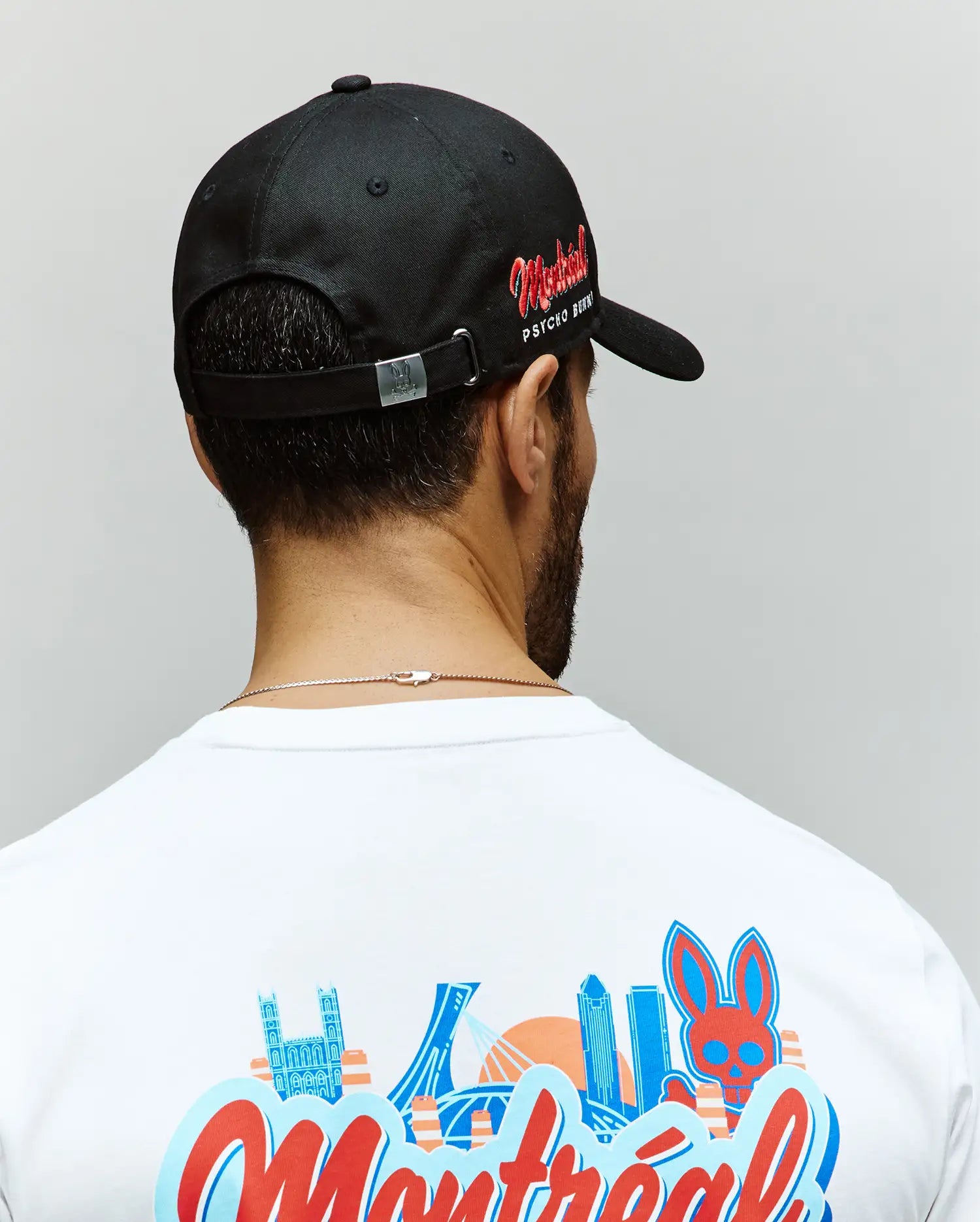 Psycho Bunny Accessories MENS MONTREAL BASEBALL CAP - MO1500048 cappellino nero O/S