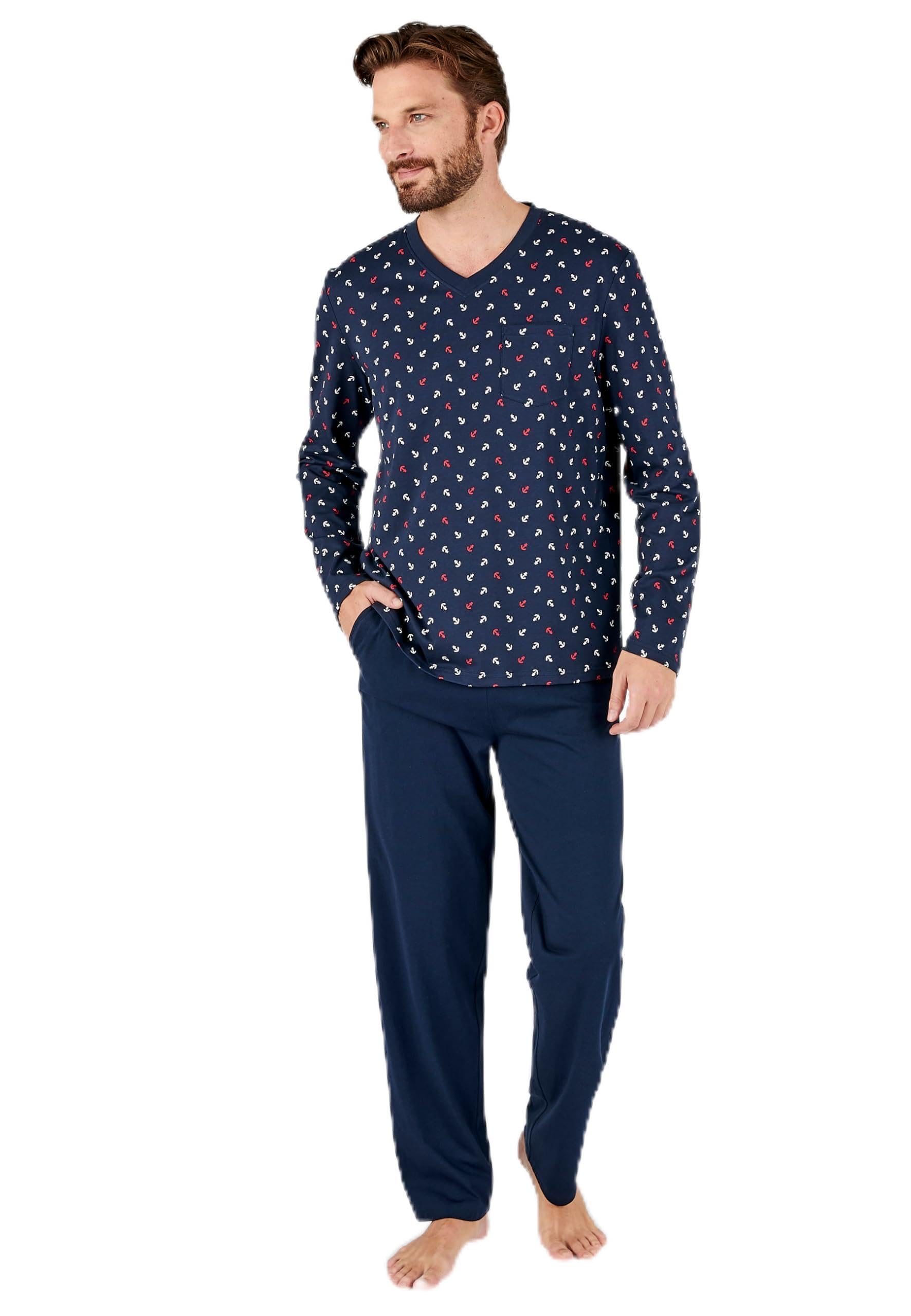Damart Homewear Pigiama in Jersey di Puro Cotone Uomo 3XL