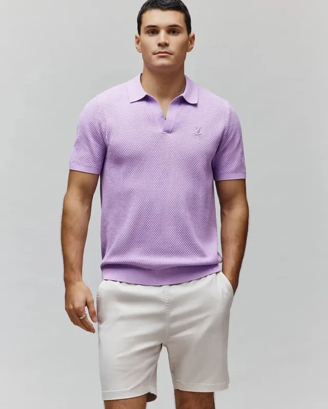 Psycho Bunny Men's Polos MENS DEVON KNIT POLO MT0100169 polo 507 Lavendula XXS-XXXL cotone