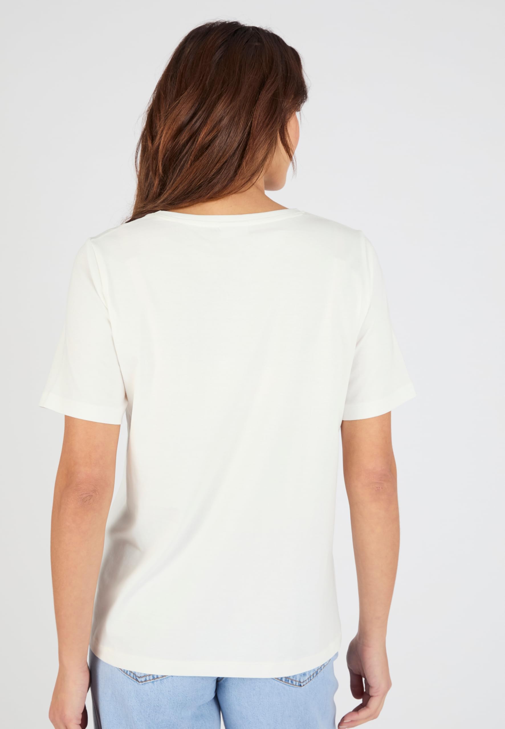 Damart Prêt-à-porter T-shirt ricamata donna puro cotone