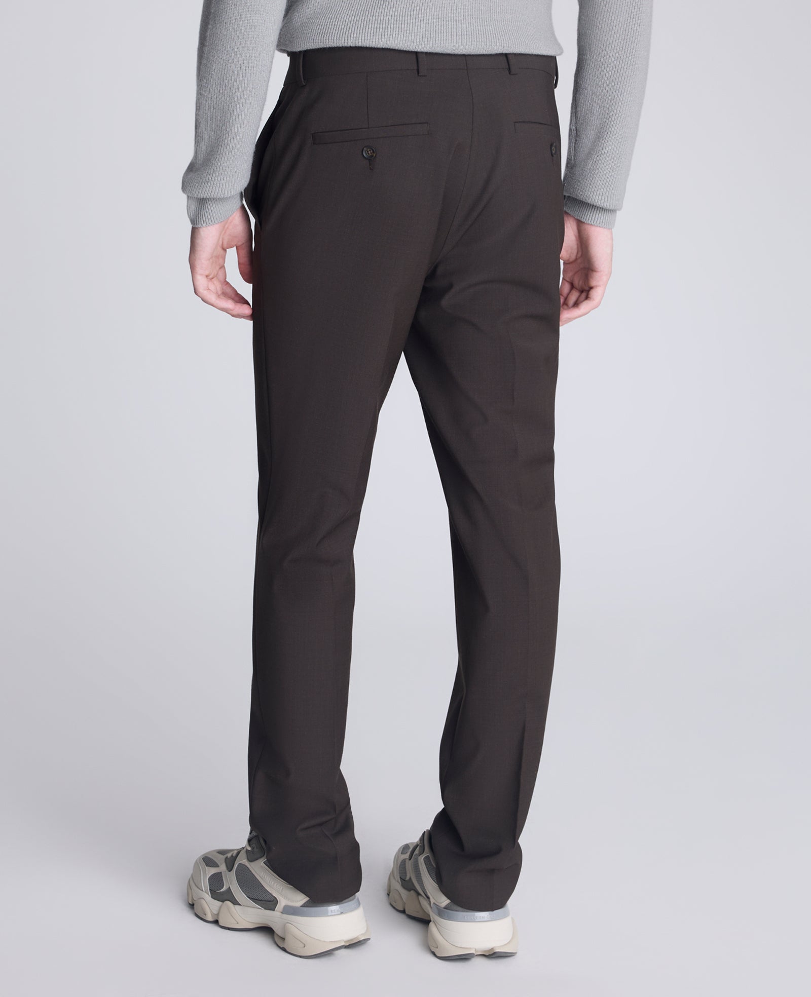Kenneth Cole Reaction Clothing Ready Flex Slim Fit Nested Suit completo uomo marrone slim fit