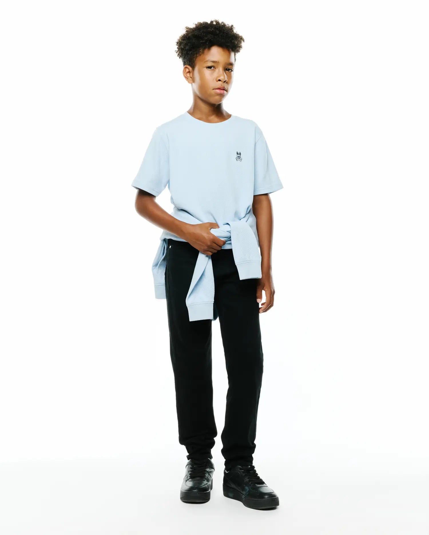 Psycho Bunny Kids Bottoms Kids Emerson Slim Fit Jean jeans neri slim
