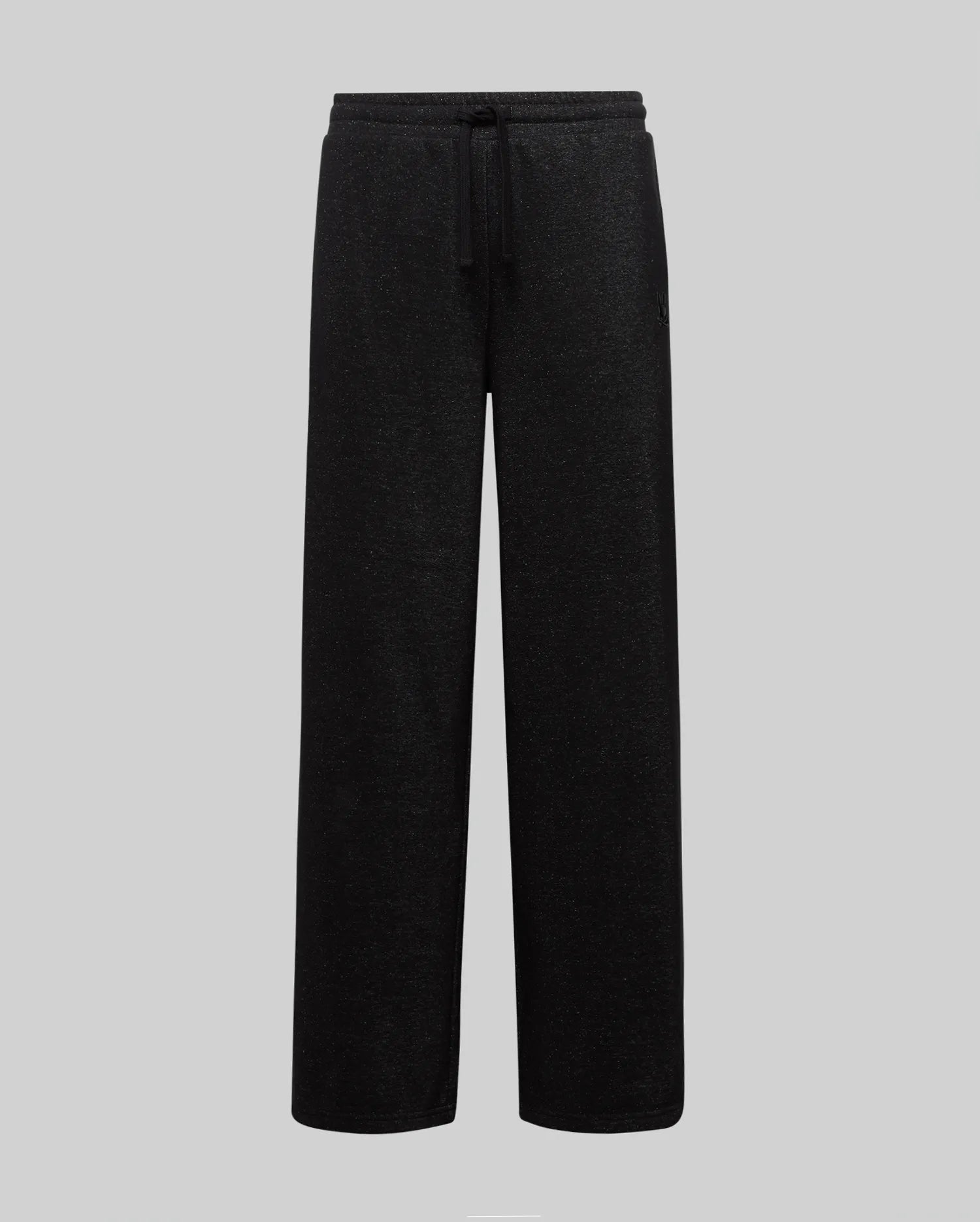 Psycho Bunny Jules Lurex Sweatpant pantaloni neri in felpa lurex