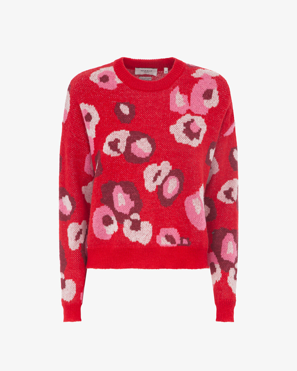 Markup Donna Maglieria Girocollo fiori jacquard maglia