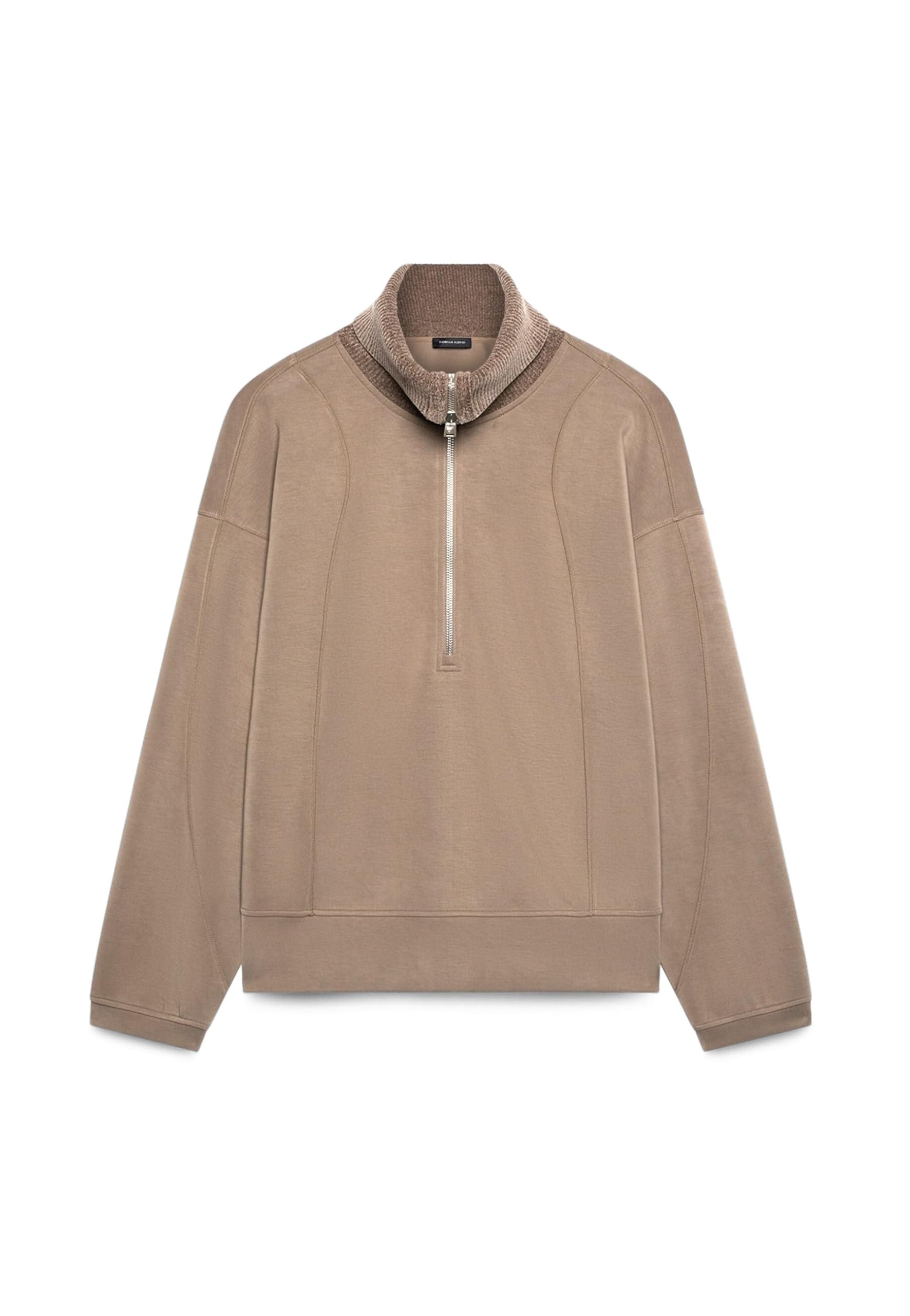 Fiorella Rubino Maglie e felpe Felpa Chiusa con Colletto Alto e Zip felpa XS Plus over