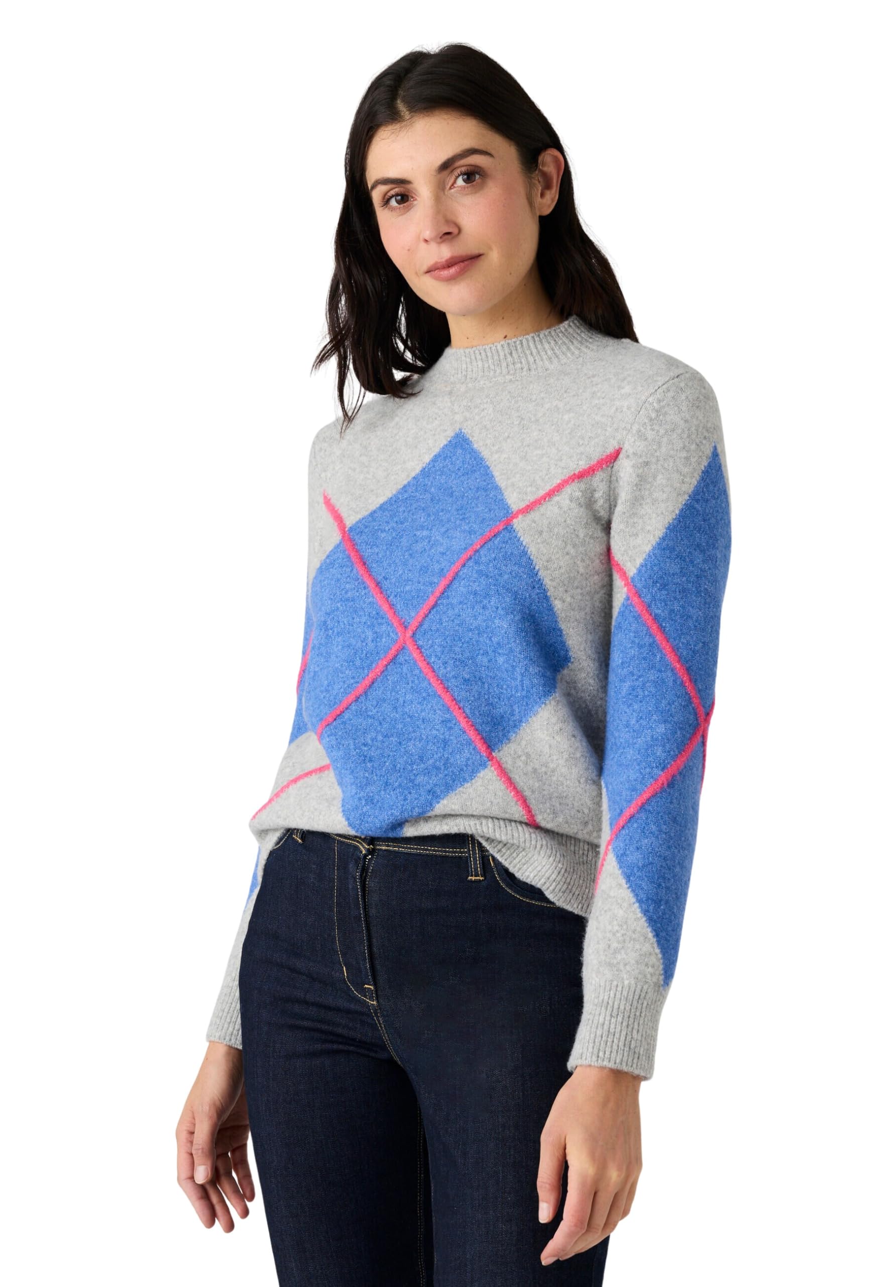 Damart Thermolactyl Maglia termica Jacquard donna rosa grafica