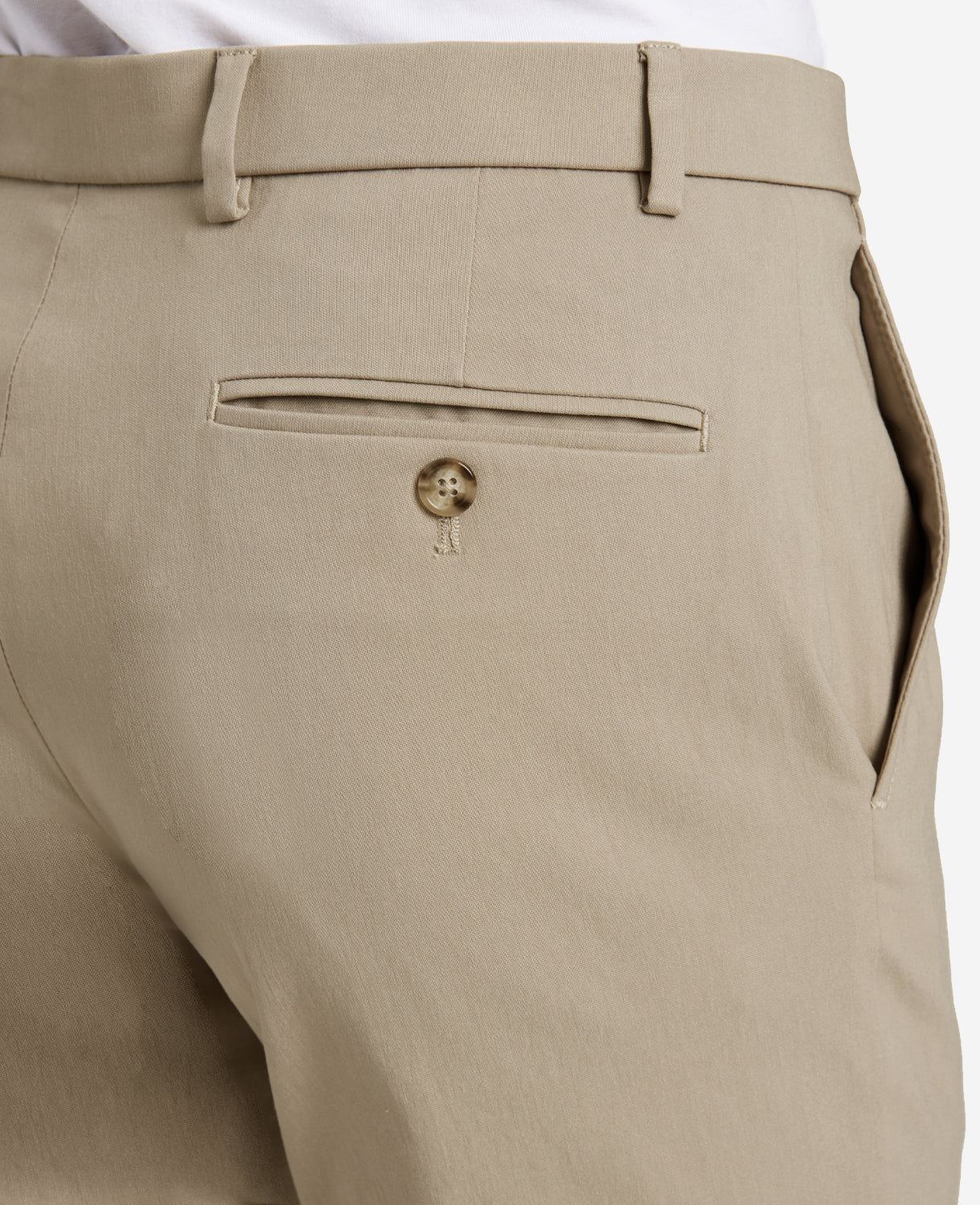 Kenneth Cole Reaction Clothing Stretch Twill Regular-Fit Flex Waistband Pant pantaloni tan