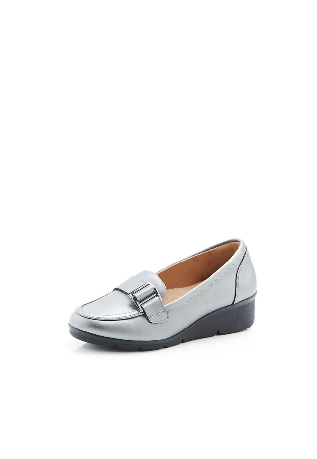 Damart Amortyl mocassini donna grigio argento taglia 36 zeppa