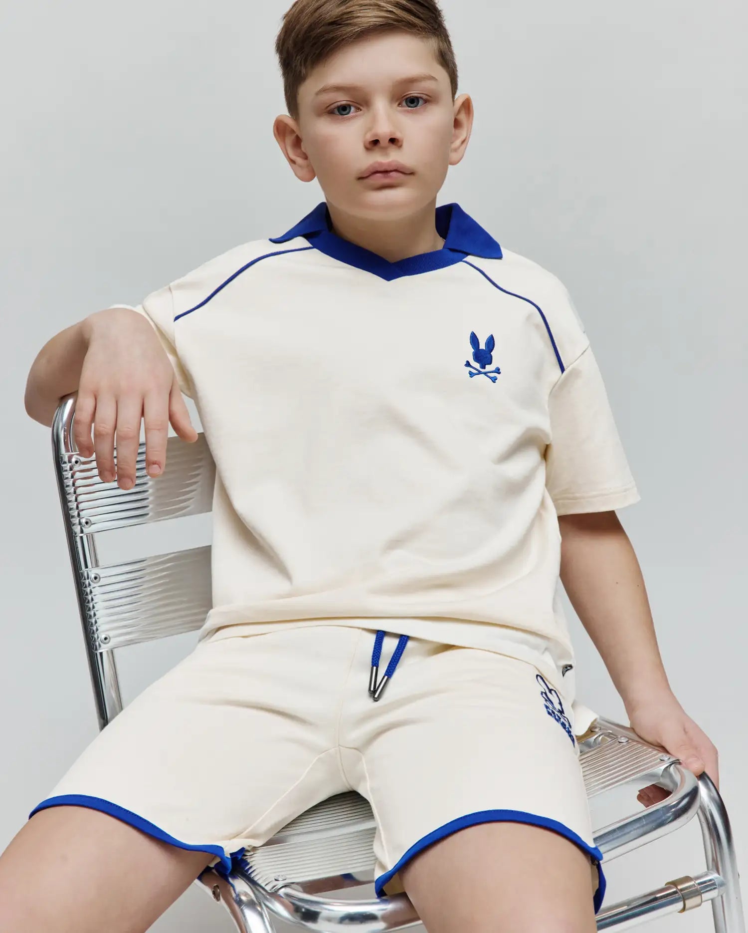 Psycho Bunny Kids Bottoms Toby Short 3 1/2"–7 1/4" KB0900025 Shorts bianchi cotone