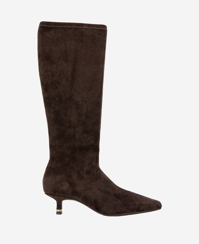 Kenneth Cole Reaction Shoes Meridith Stretch Boot stivali marroni tacco basso